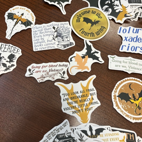 Fourth Wing Assorted Sticker Set - Picture 2 of 4